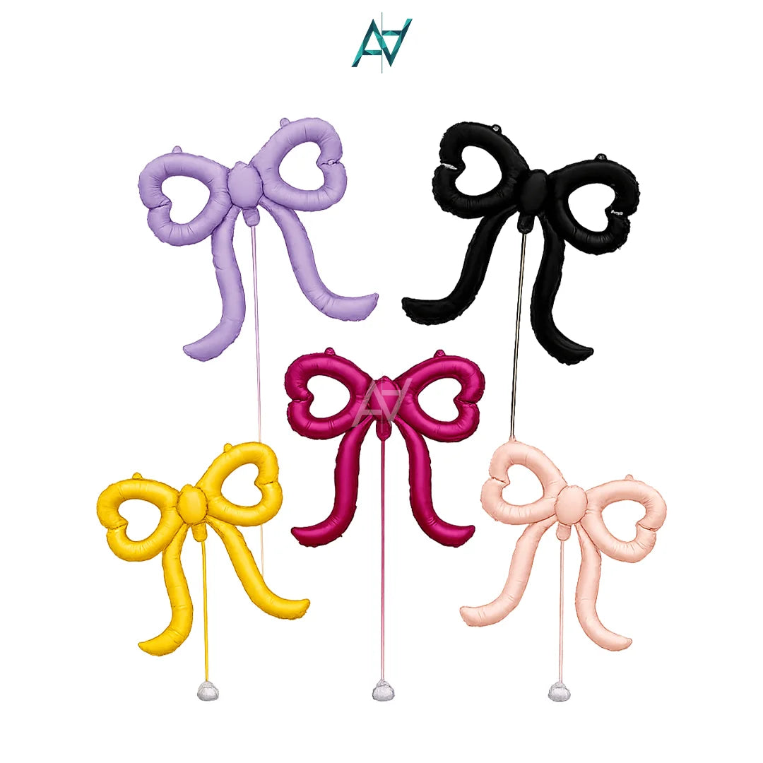 Ribbon Bow Foil Balloon
