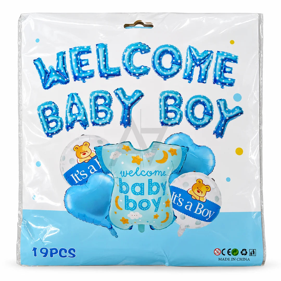 Welcome Baby Boy Decoration kit - Baby Shower