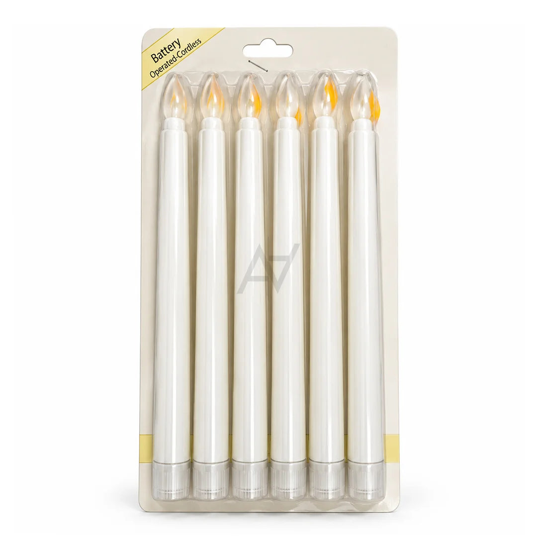 LED Taper Candle - Long Pole Flameless Battery Operated For Candle Light Dinner