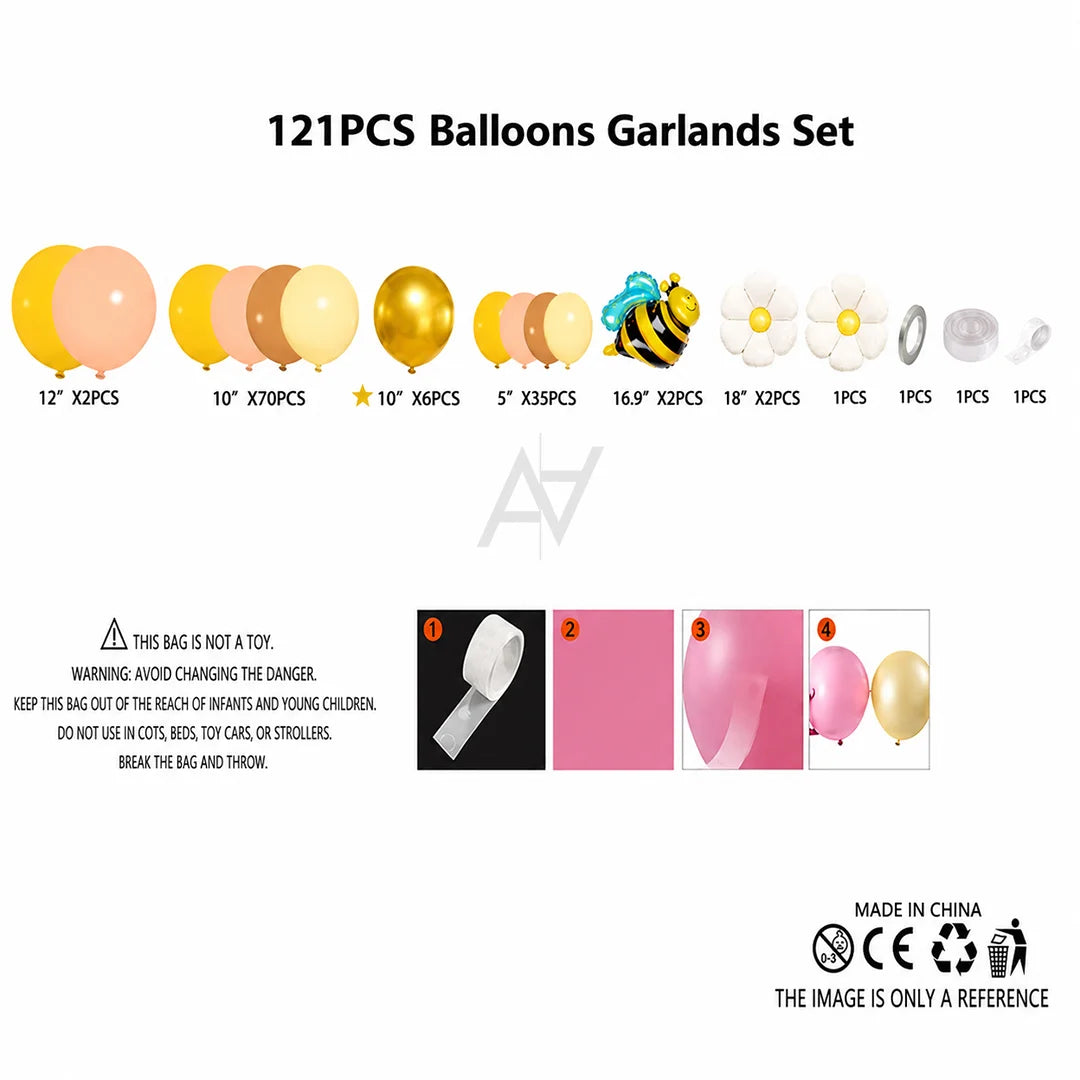 Honey Bee Decoration Kit – Bee Theme Birthday & Baby Shower Party Decorations
