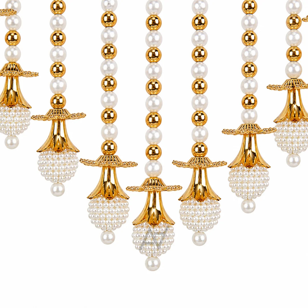 White & Golden Pearl Hanging - 1 pc