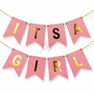 Its a Girl Bunting Banner