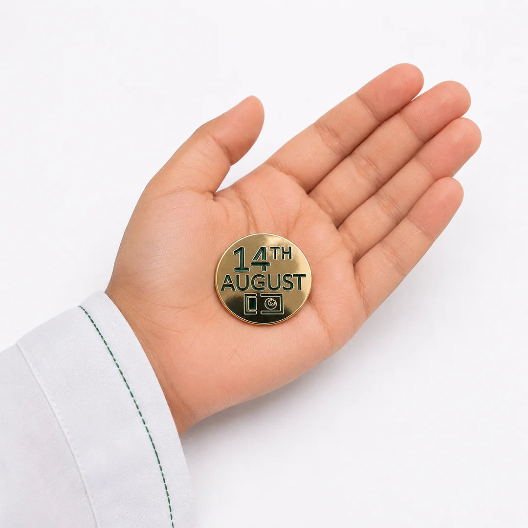 Acrylic Golden Badges