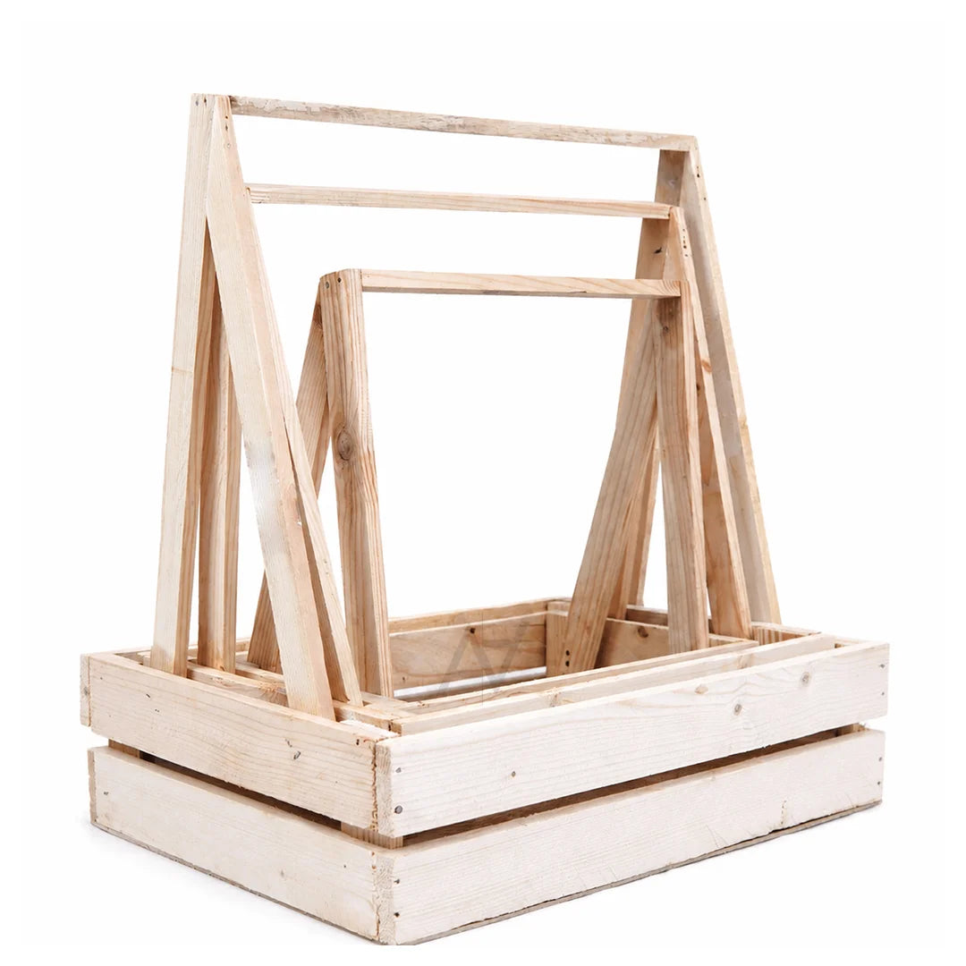 Wooden Basket - 3 pcs Set