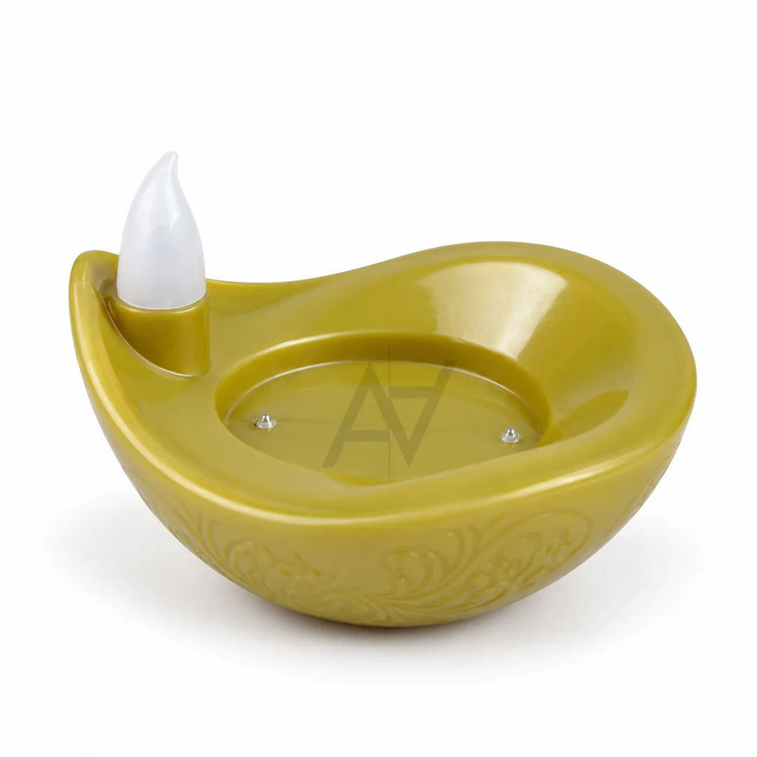 Diwali LED Water Sensor Diya Artificial Flameless Candle for Decorative Diya