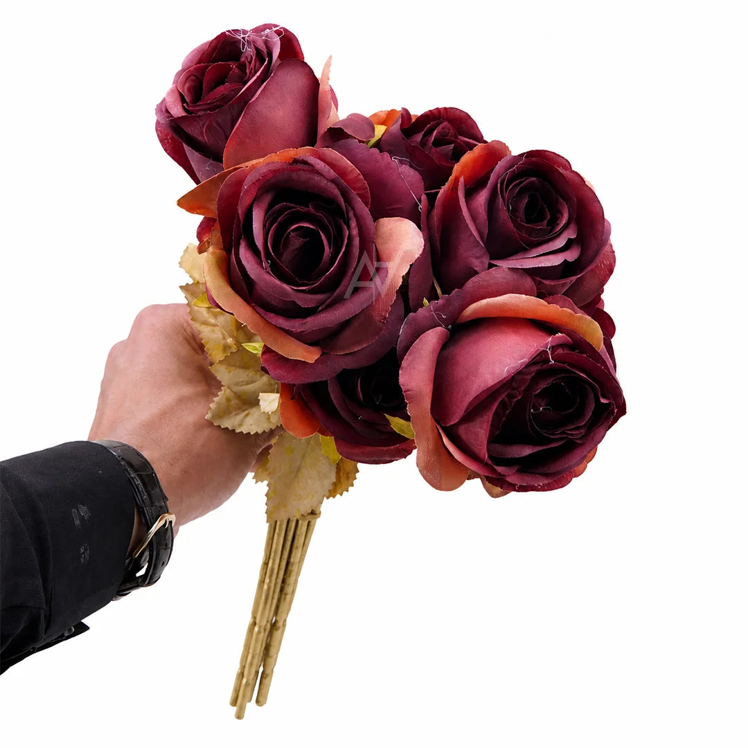 Artificial Roses with Golden Stick