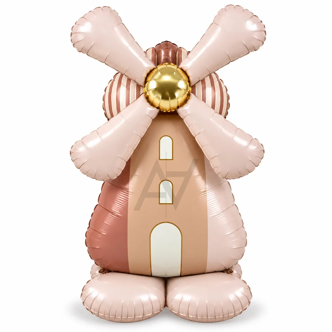 Giant 3D Standing Windmill Foil Balloon - 55 inches