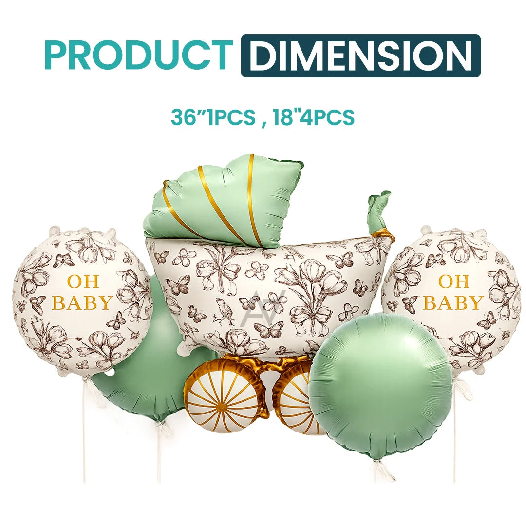 Oh Baby Foil Balloon Set