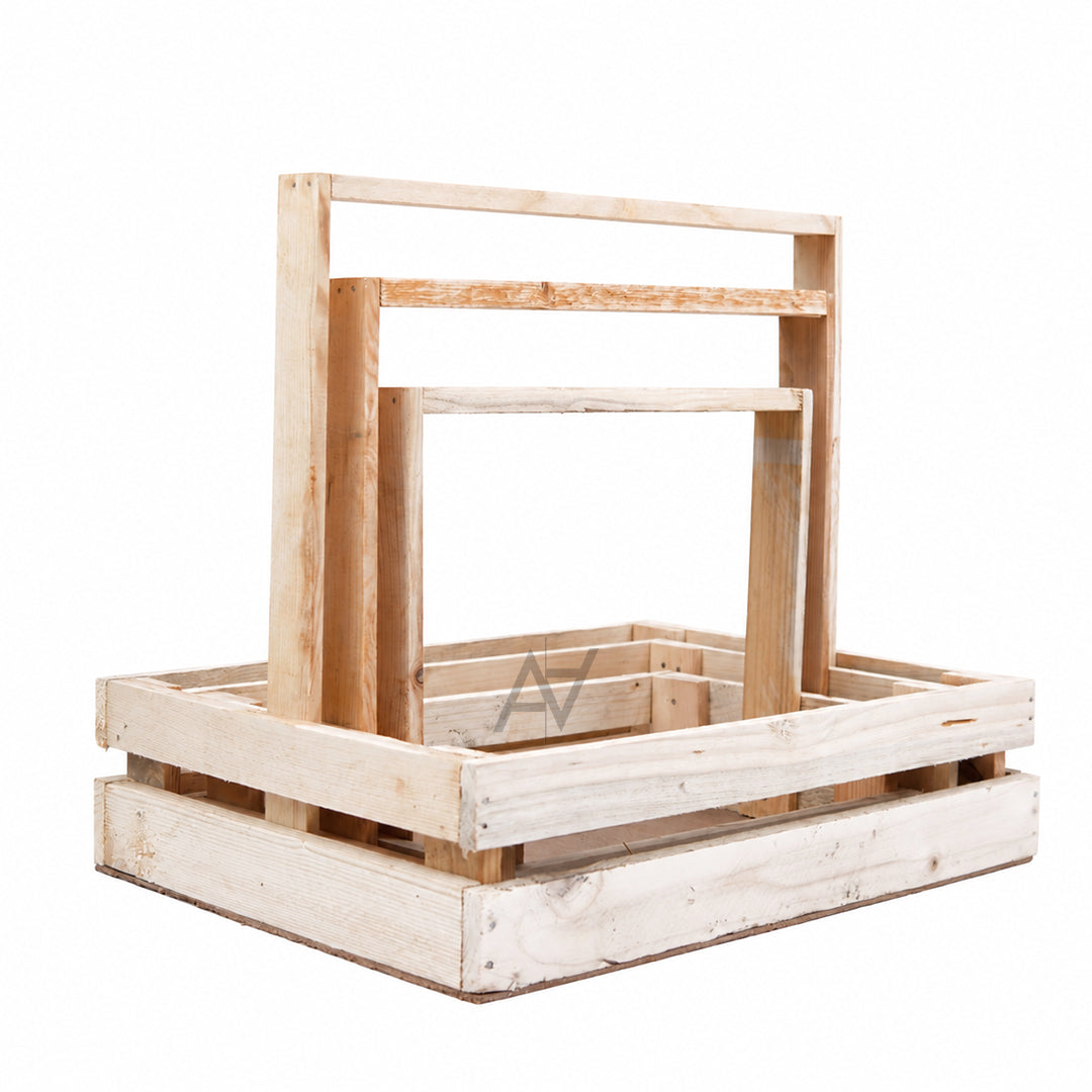 Wooden Basket - 3 Pcs Set