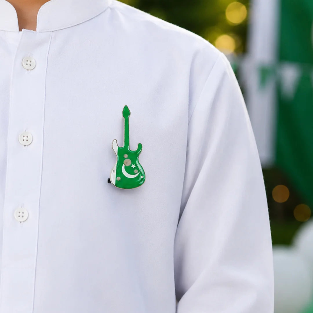 Guitar Pakistan Day Badges