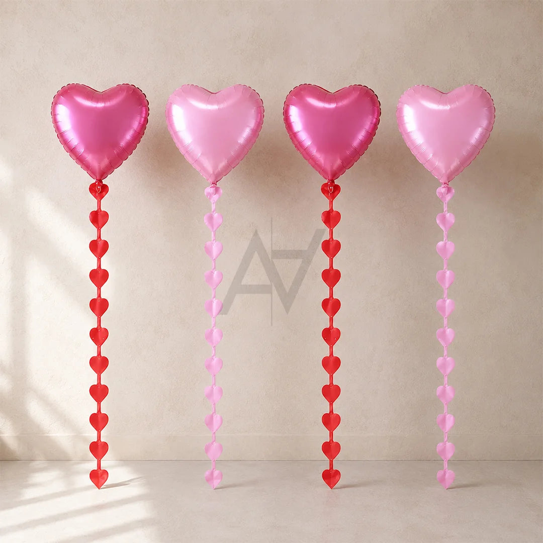 Heart Shape Foil Balloons