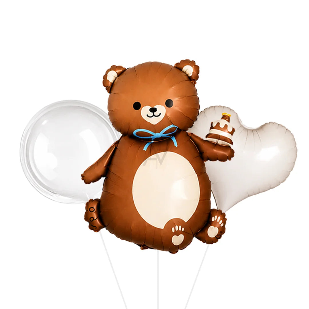 20 pcs Teddy Foil Balloon Kit