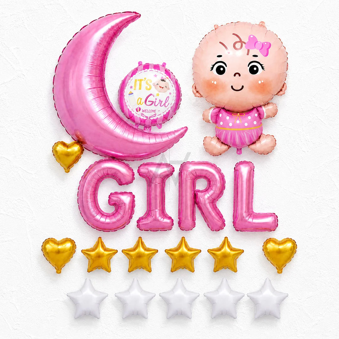 It's a Girl Balloon Decoration Set