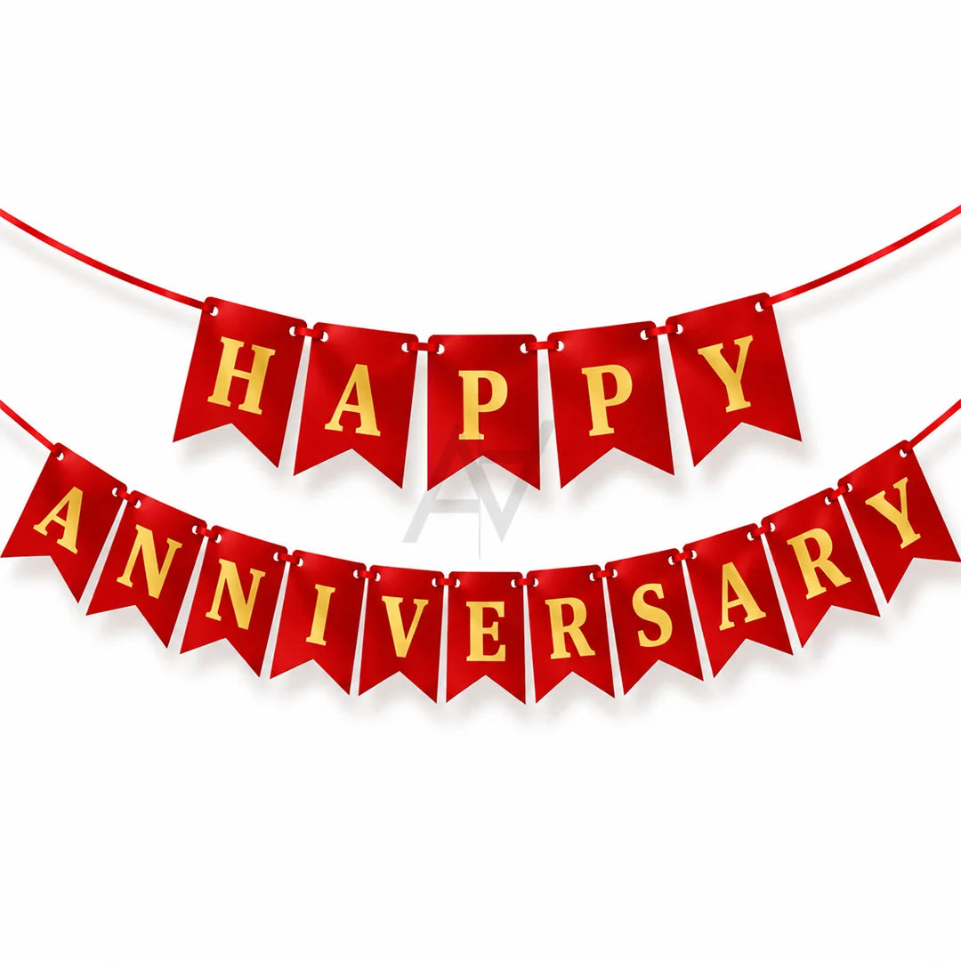 Happy Anniversary Bunting Banner