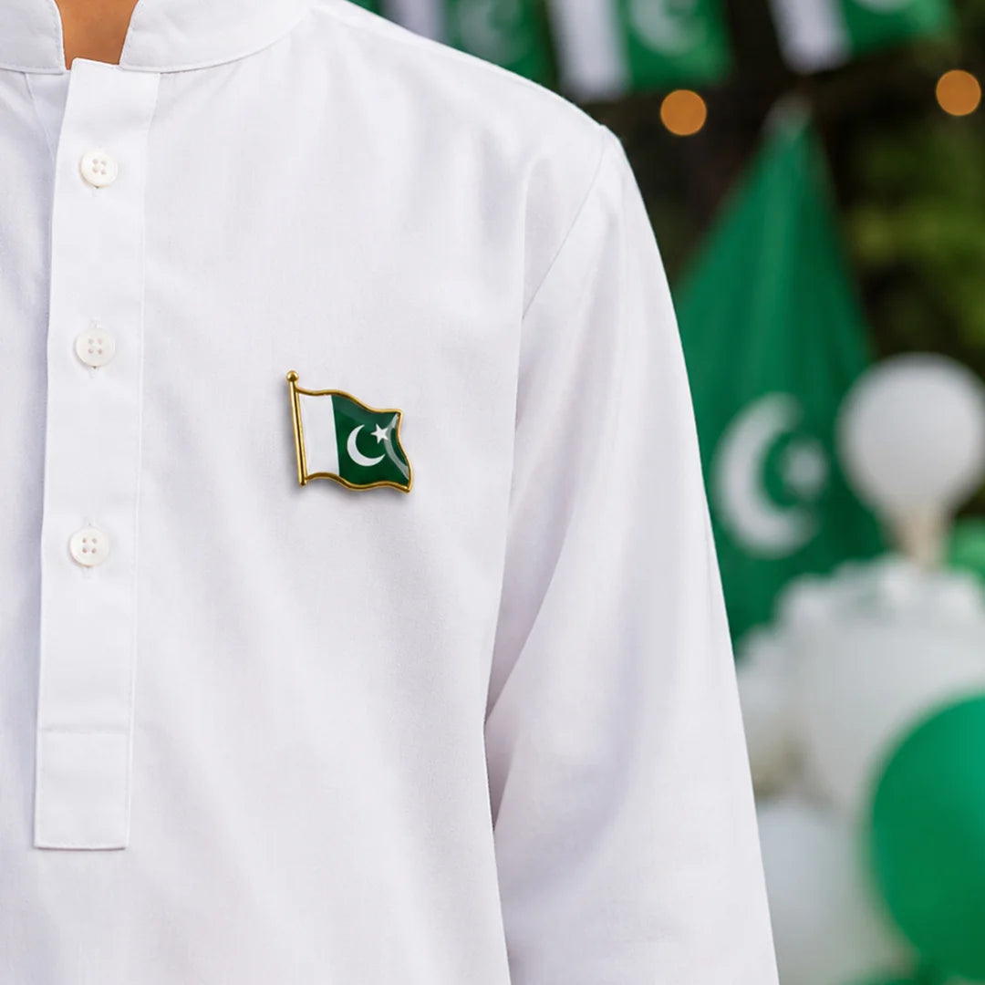 Pakistan Flag Magnetic Badges - Pack of 12