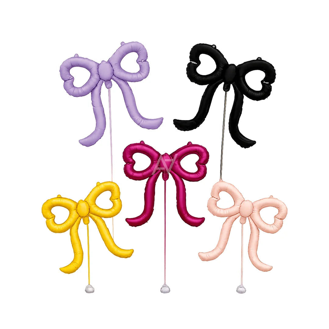 Ribbon Bow Foil Balloon