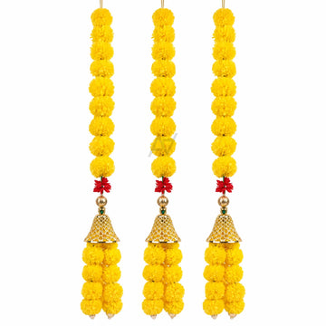 Yellow Marigold Garland Lari - 1 pc