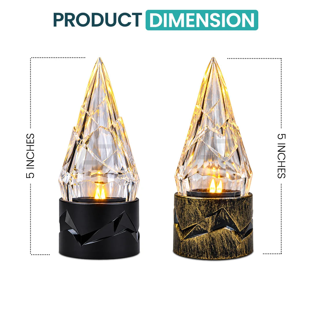 Ice Cone LED Lamps – Decorative Crystal Flame Lights