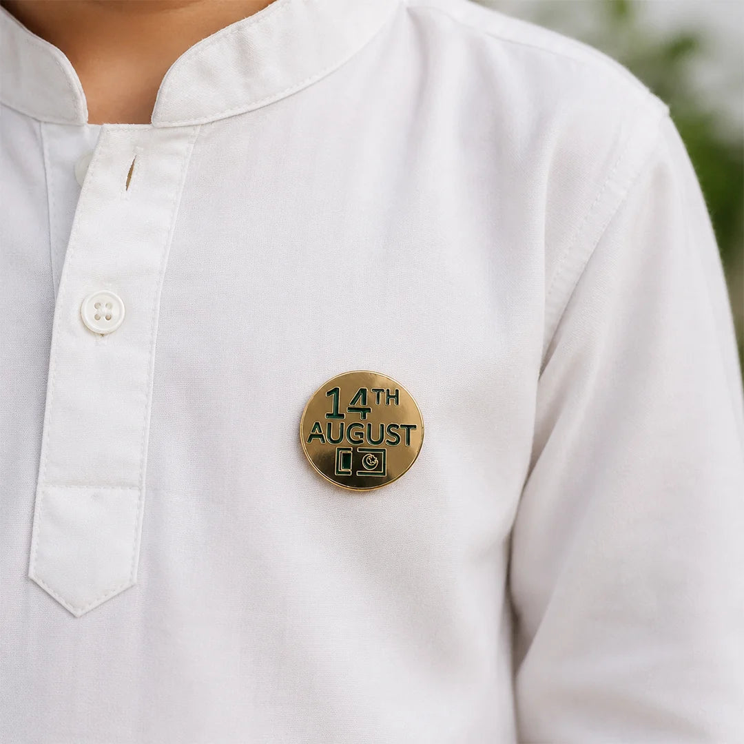 Acrylic Golden Badges