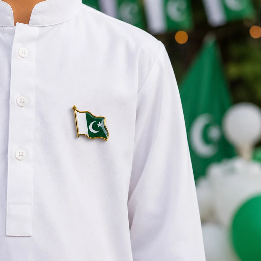 Pakistan Flag Badges - Pack of 12