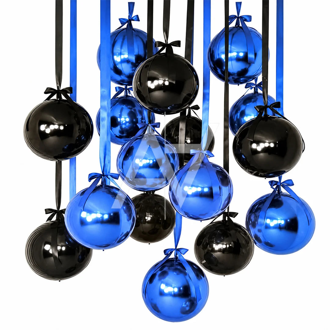 Hanging Balloon Decoration Kit with Satin Bows & Ribbons