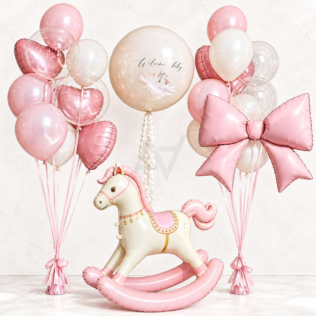 Horse Foil Balloons Kit - 22 pcs kit