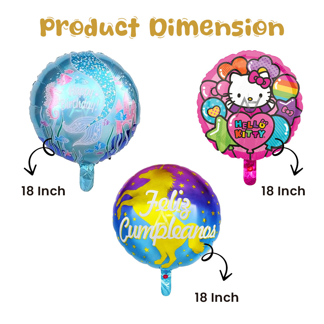 Hello Kitty - Happy Birthday Foil Balloon