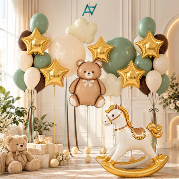 Horse Foil Balloons Kit - 28 pcs kit