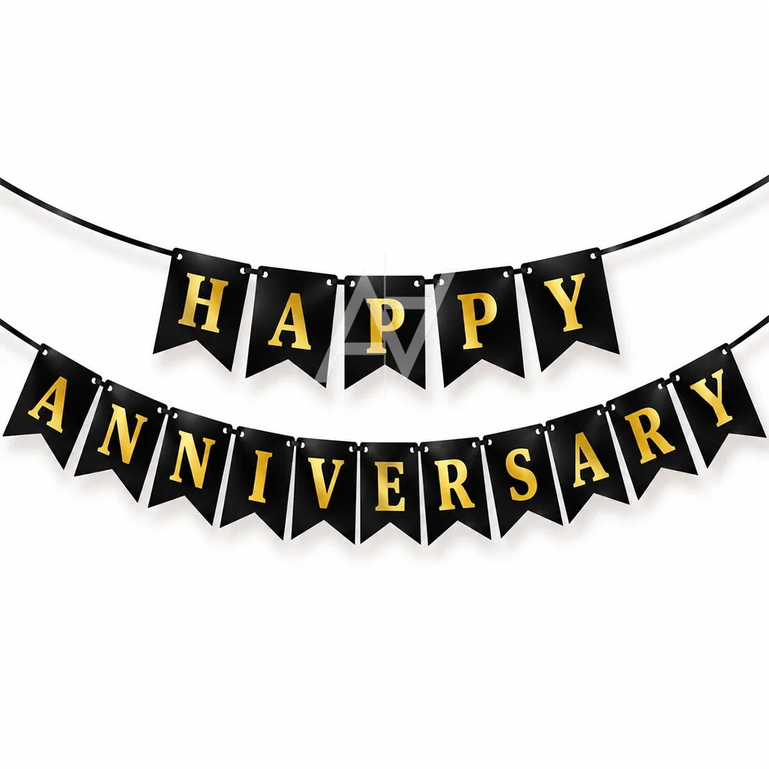 Happy Anniversary Bunting Banner