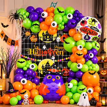Happy Halloween Owl & Pumpkin Decoration Kit