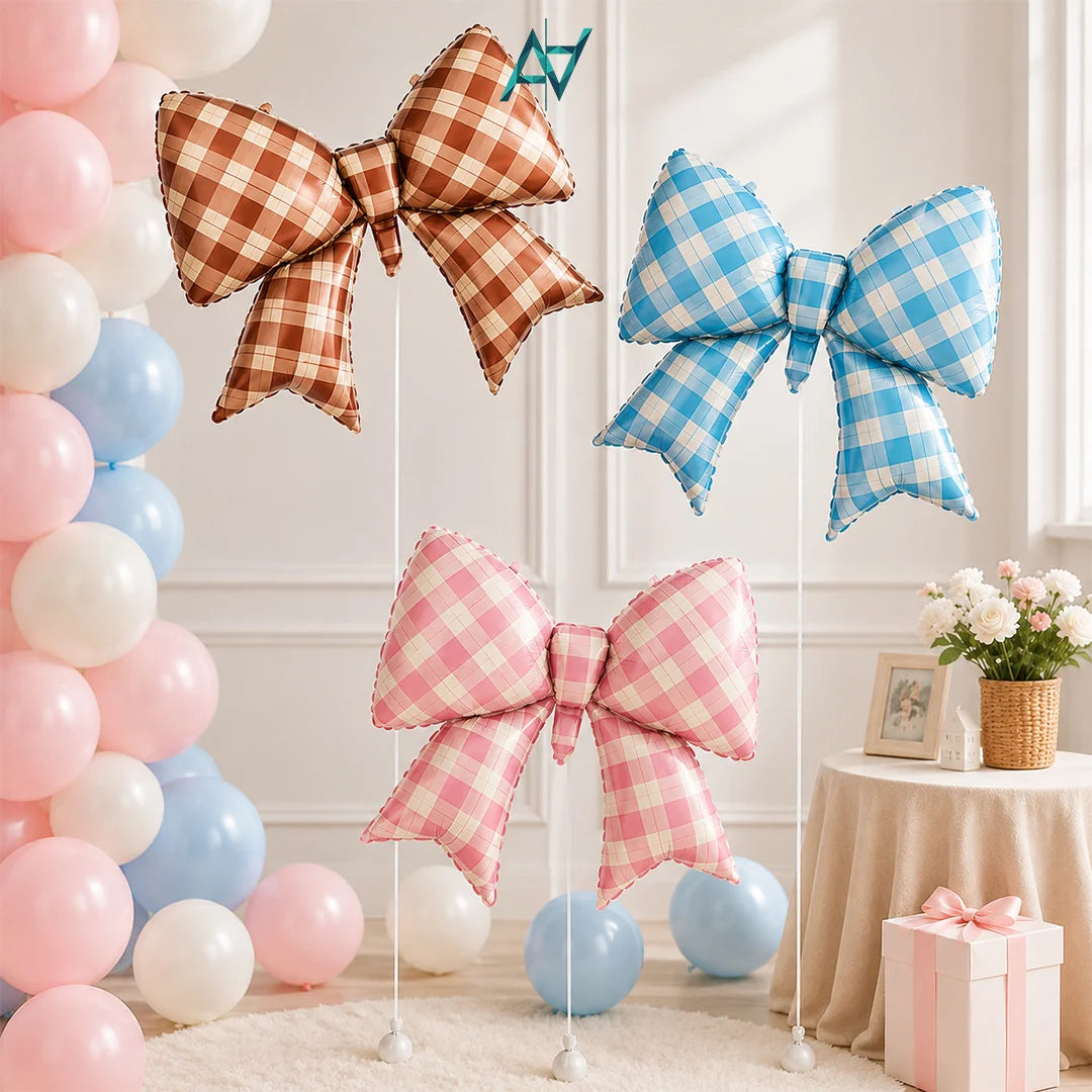 Ribbon Bow Foil Balloon