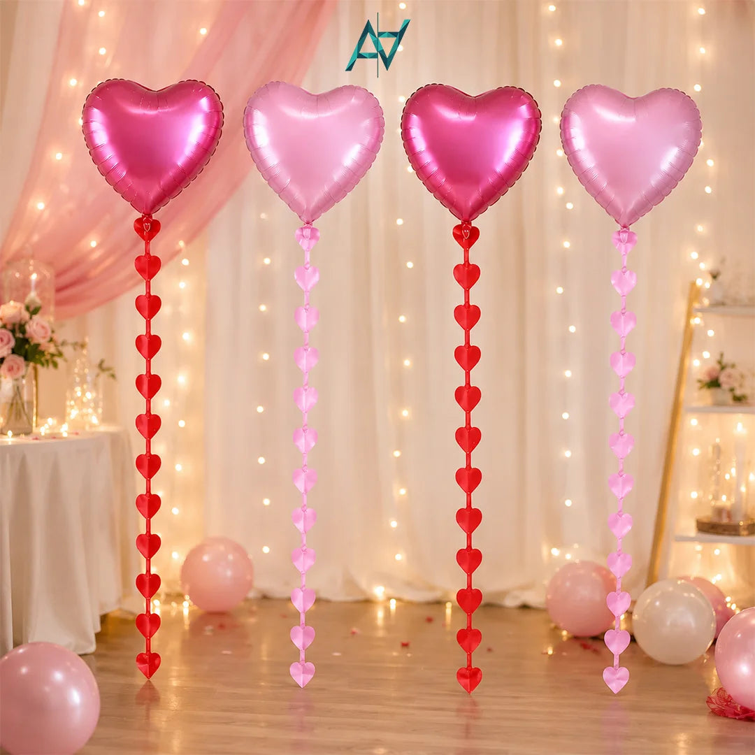 Heart Shape Foil Balloons