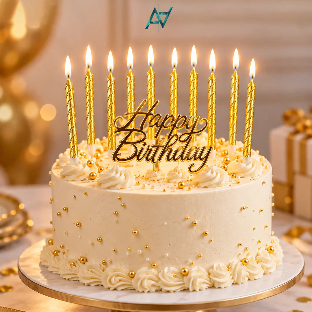 Happy Birthday Cake Candle