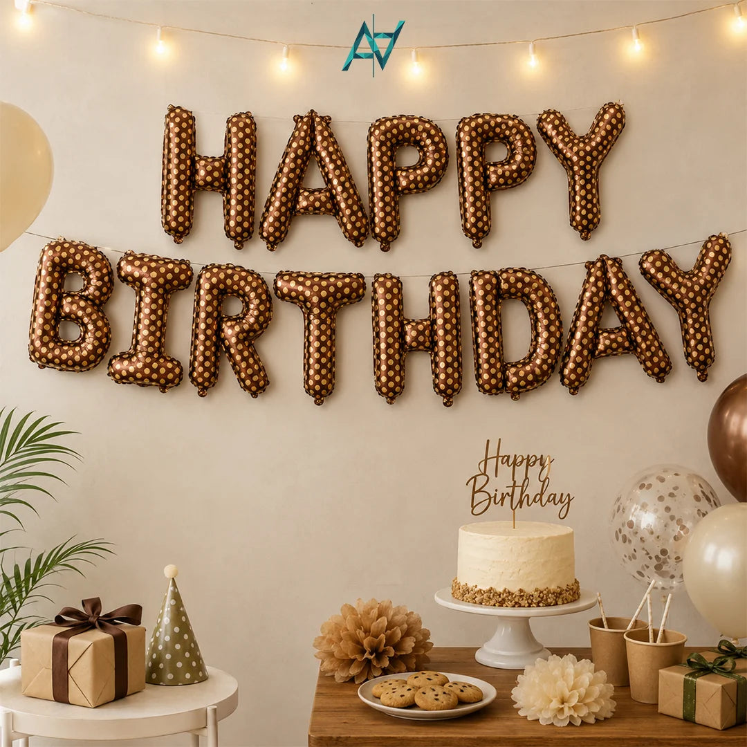 Happy Birthday Foil Balloons - Multiple Themes