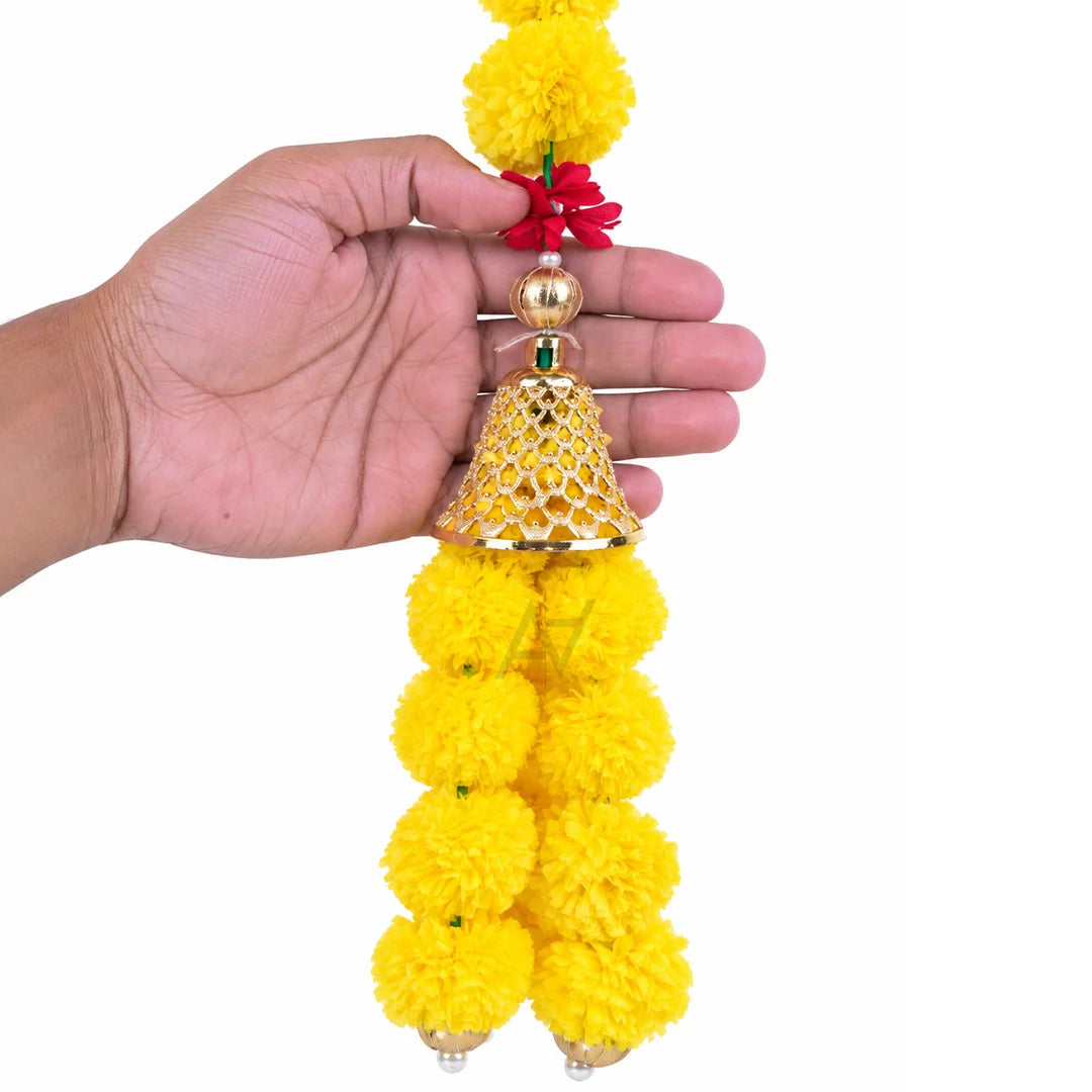 Yellow Marigold Garland Lari - 1 pc