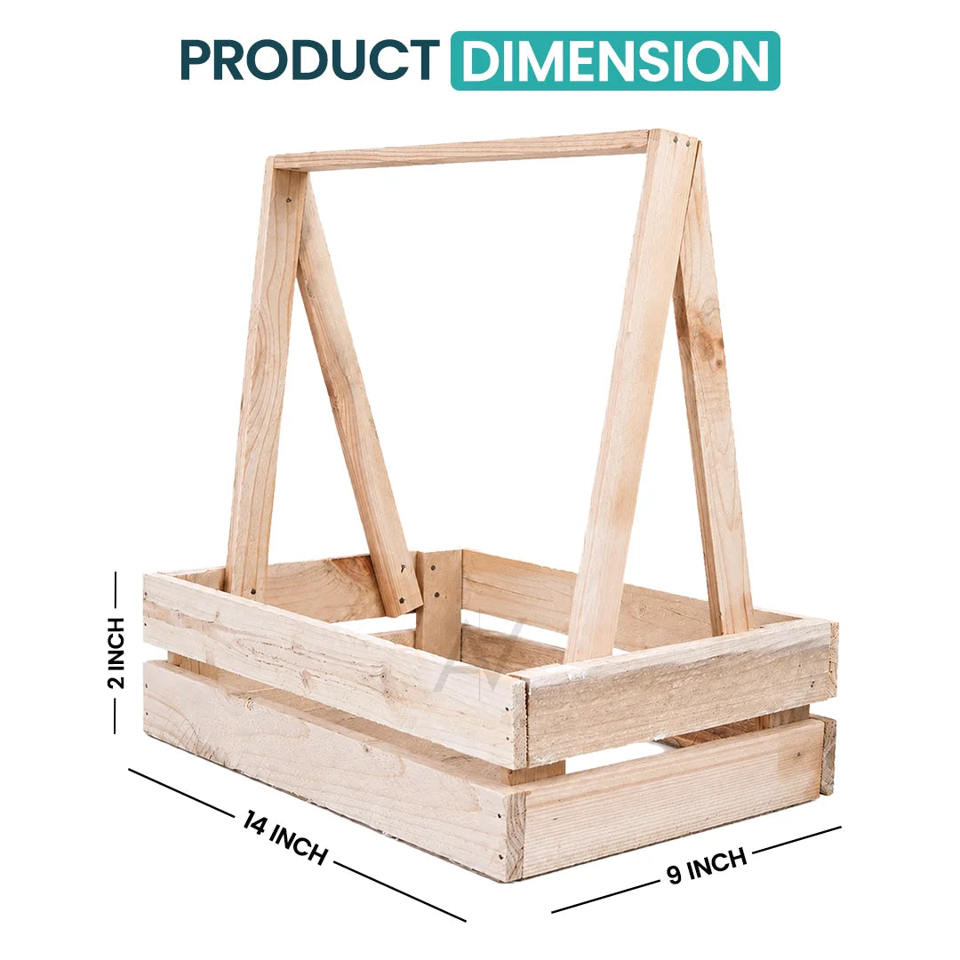 Wooden Basket - 3 pcs Set