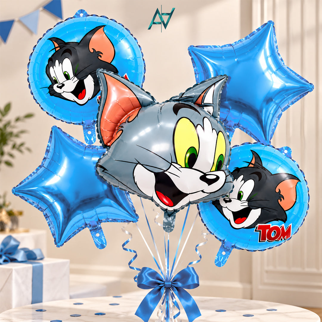 TOM Foil Balloon Set - 5 pcs Set