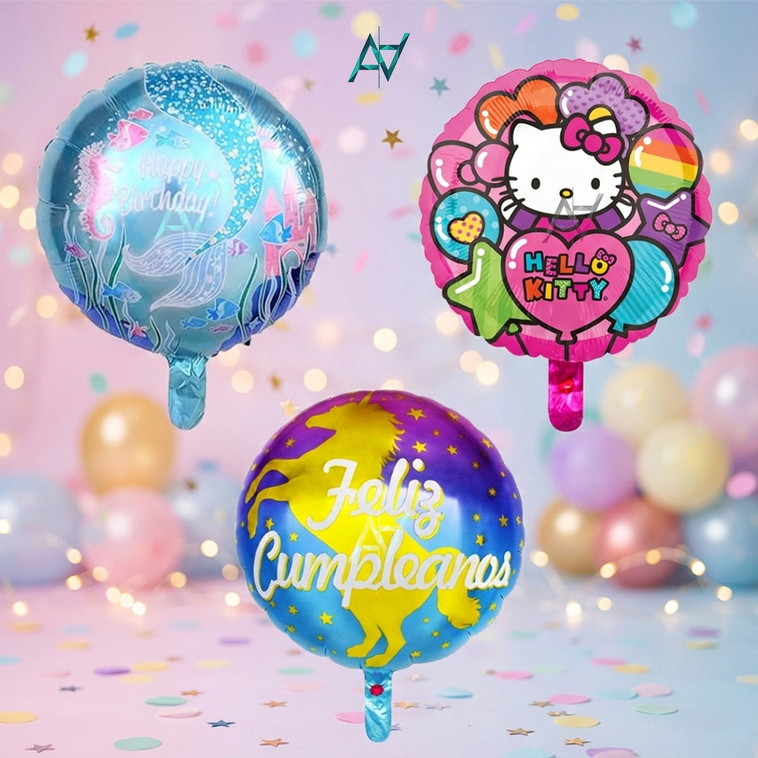 Hello Kitty - Happy Birthday Foil Balloon