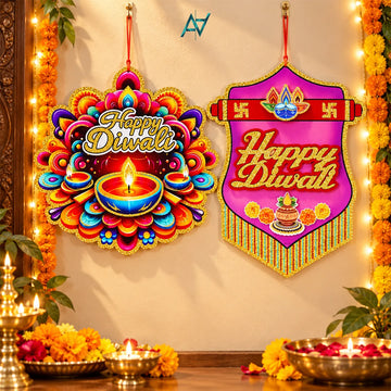 Diwali Wall Hangings Decoration – Happy Diwali Decorative Hanging