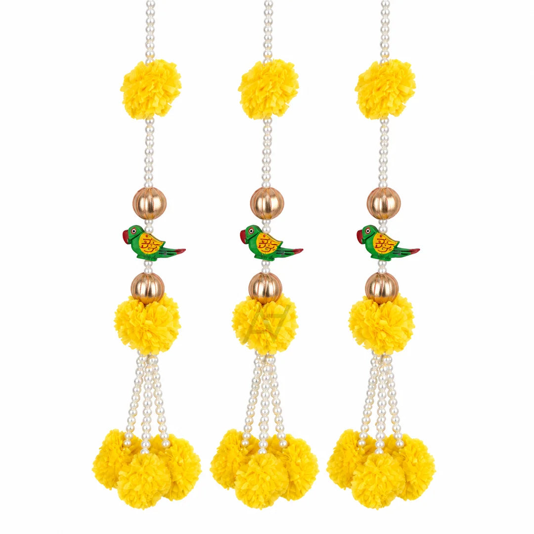 Yellow Marigold Garland Lari - 1 pc