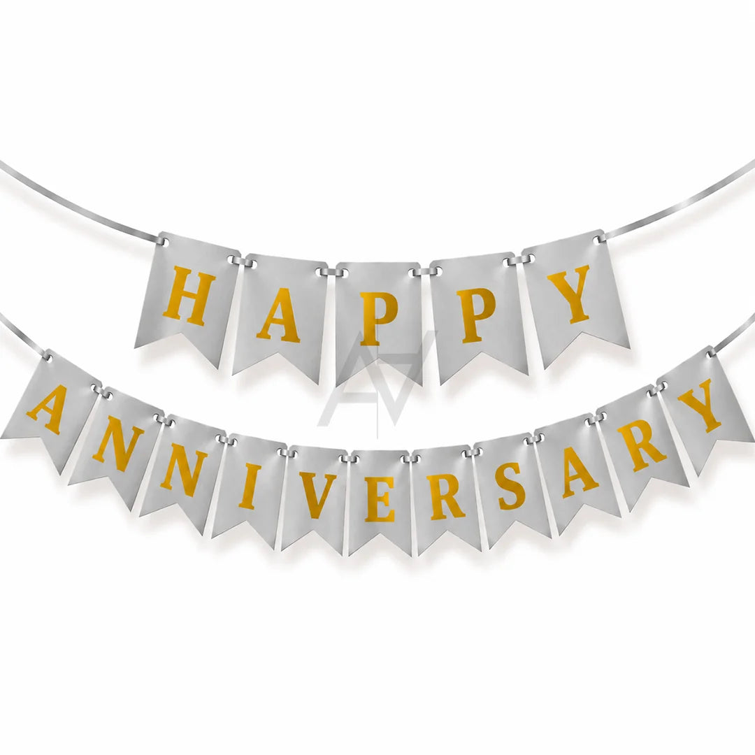Happy Anniversary Bunting Banner