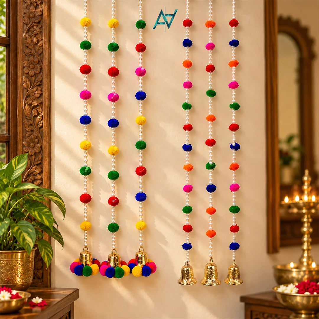 Pom Pom Multicolor Garlands - 1 pc