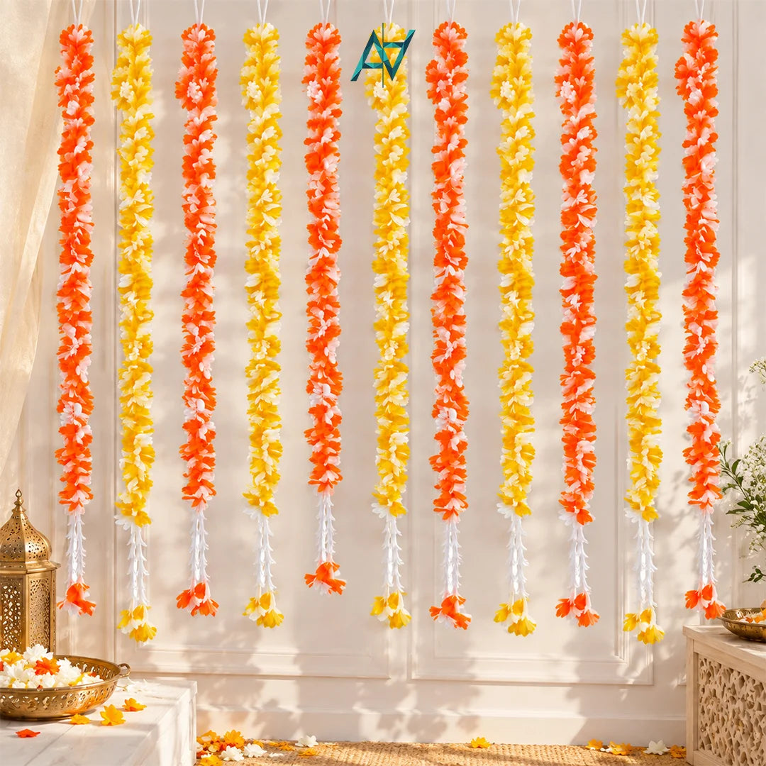 Artificial Marigold Flower Garland Lari - 1 pc