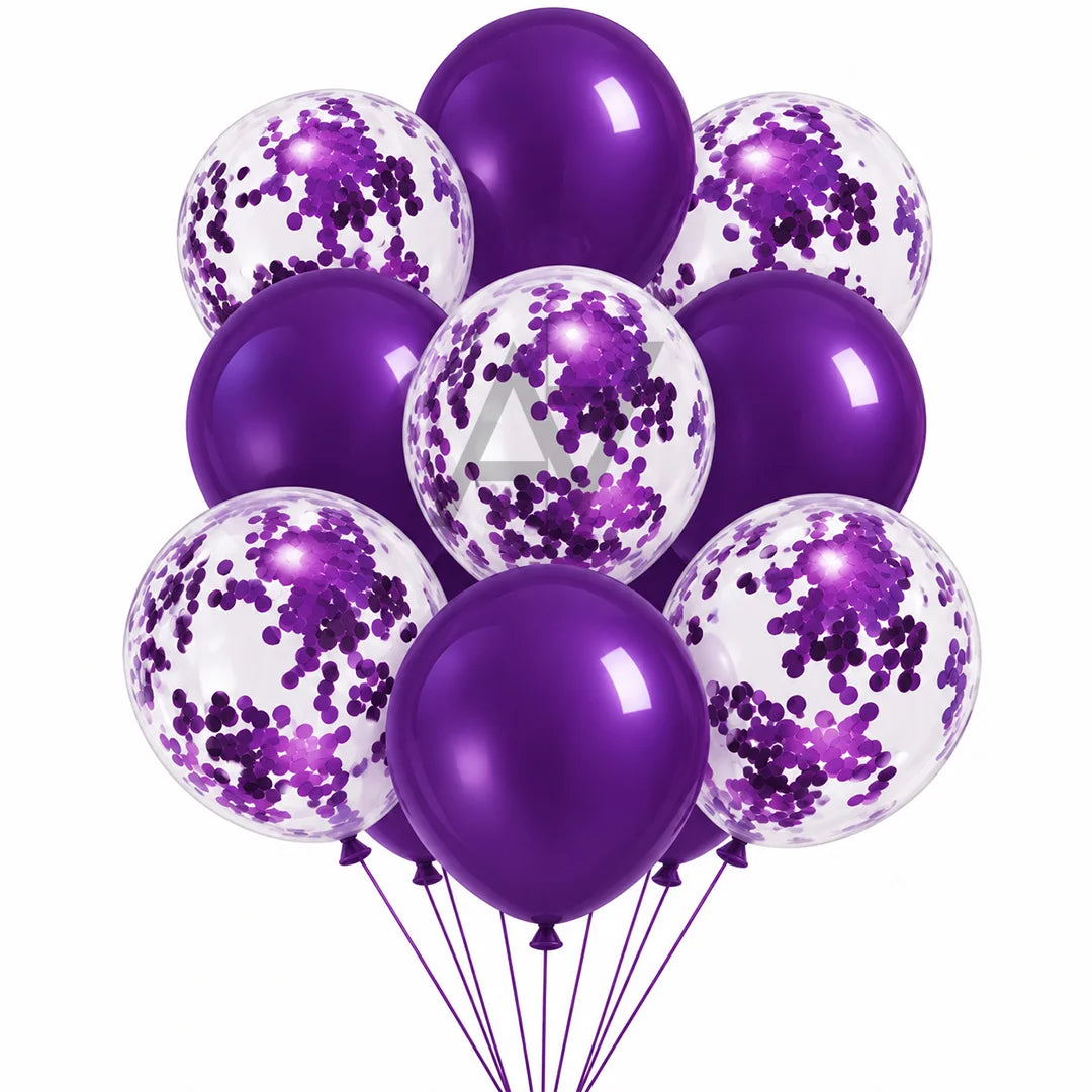 Confetti Latex Balloon Set