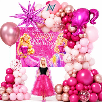 Happy Birthday Barbie Decoration kit