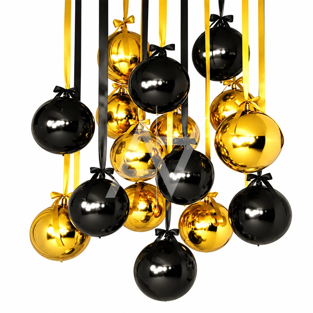 Hanging Balloon Decoration Kit with Satin Bows & Ribbons