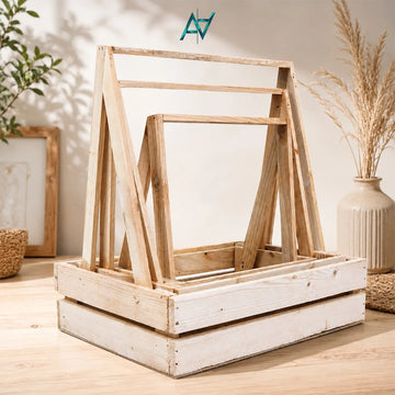 Wooden Basket - 3 pcs Set