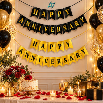 Happy Anniversary Bunting Banner