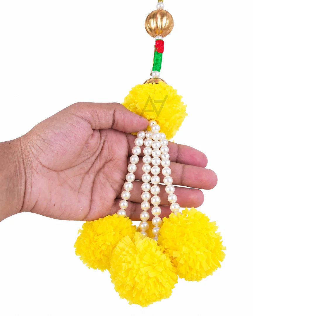 Yellow Marigold Garland Lari - 1 pc