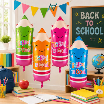 Pencil Foil Balloon - Back to School